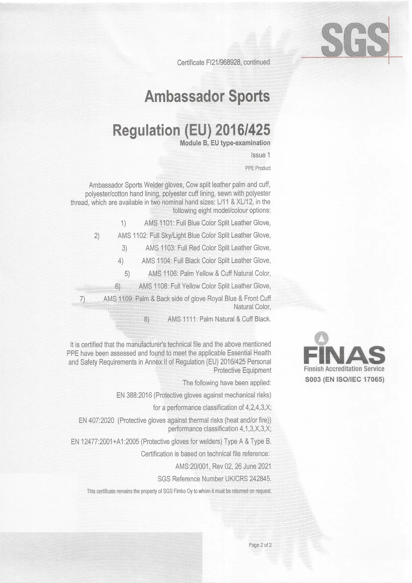 Ambassador Certificate